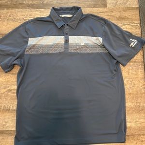 Travis Matthews grey golf polo in XL